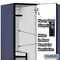 Salsbury Industries 2 Tier 'S' Designer Locker, 54"Wx76"Hx21"D, 6 Door, Blue 18-27361BLU - alternate 7